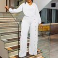 African Elegant Fashion Women Jumpsuits Dashiki Long Sleeve Wide Leg Pants Rompers Party Office Outfits 2025 Summer Spring - JN Fashion Fusion