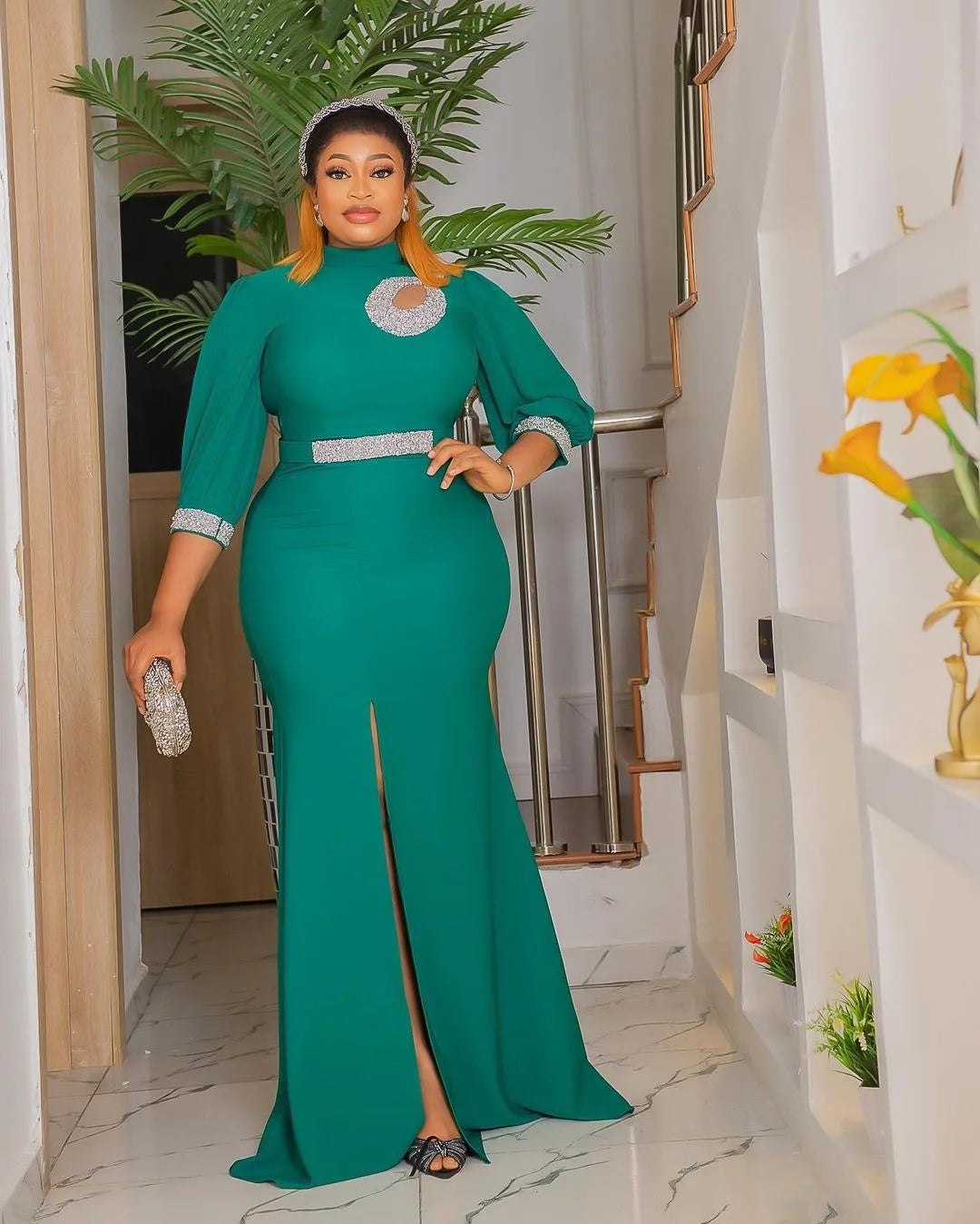 2026 Elegant Plus Size African Party Dresses for Women Sexy Bodycon Maxi Long Dress Fashion Wedding Evening Gowns Ankara Outfit