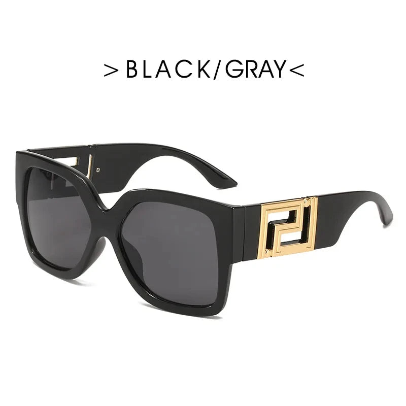 Sunglasses Men Women Vintage Oversize Trendy Square Gradient Shades Sun Glasses 2023 Luxury Brand Design Fashion UV400 Eyewear - JN Fashion Fusion