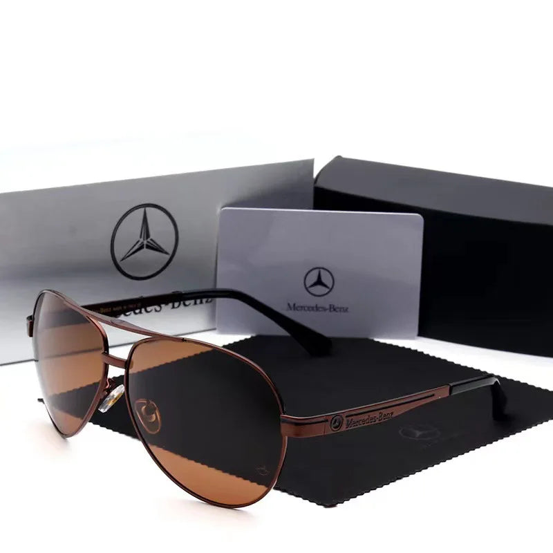 For Mercedes Benz A B C E S V Class GLB GLC GLE AMG Pilot SLK SLC ML Car High Men Anti Glare Driver Goggles Polarized Sunglasses - JN Fashion Fusion