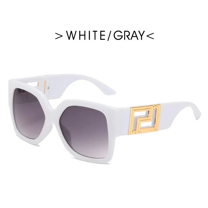 Sunglasses Men Women Vintage Oversize Trendy Square Gradient Shades Sun Glasses 2023 Luxury Brand Design Fashion UV400 Eyewear - JN Fashion Fusion
