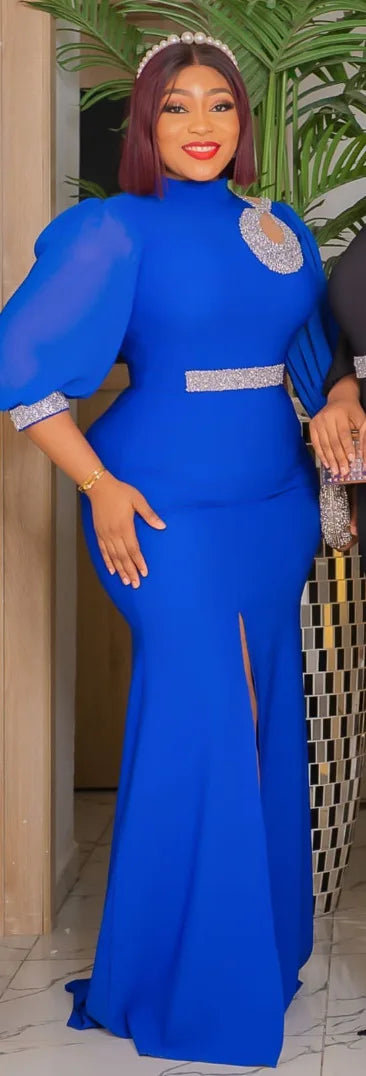 2026 Elegant Plus Size African Party Dresses for Women Sexy Bodycon Maxi Long Dress Fashion Wedding Evening Gowns Ankara Outfit
