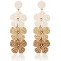 Raffia Flower Earrings for Women Mom, Raffia Straw Wrapped Flower Drop Dangle Earrings Summer Tropical Beach Jewelry Gifts - JN Fashion Fusion