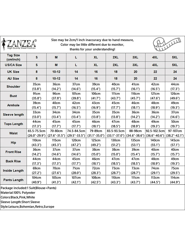 2026 ZANZA Fashion Summer Pant Sets 2PCS Women Outfits Matching Sets Elegant Short Sleeve Blouse OL Work Wide Leg Trousers Suit - JN Fashion Fusion