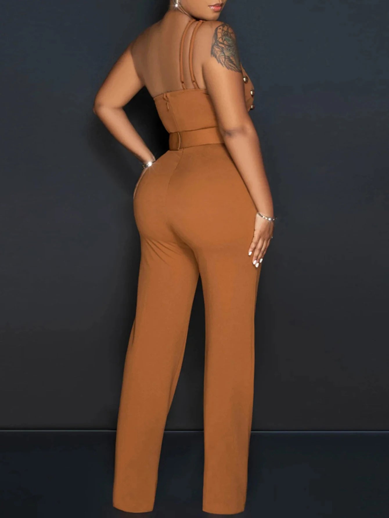 Sexy vintage rhinestone bodycon jumpsuit women 2024 summer Pants jumpsuits body birthday party club outfits bodysuit overalls HL - JN Fashion Fusion