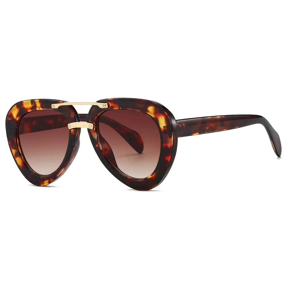 New Trend Sunglasses Women Men Pilot Design Retro Casual Black Unisex Fashion Travel Vintage Sun Glasses For Female UV400 - JN Fashion Fusion