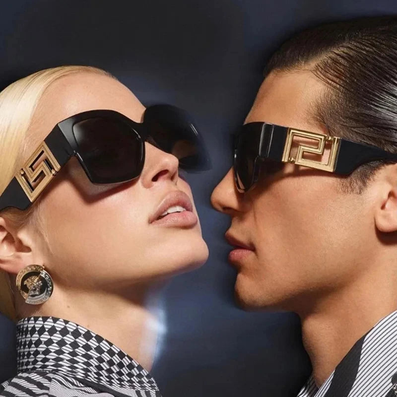 Sunglasses Men Women Vintage Oversize Trendy Square Gradient Shades Sun Glasses 2023 Luxury Brand Design Fashion UV400 Eyewear - JN Fashion Fusion