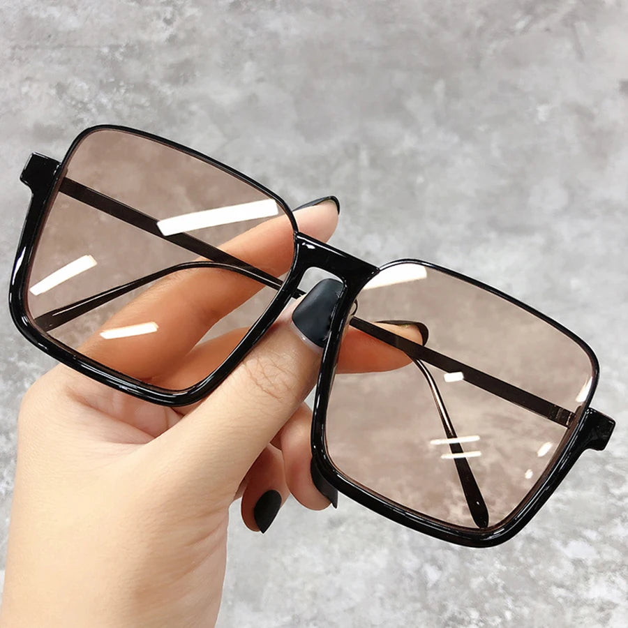 Sunglasses Women 2025 Drive Travel Big Square Frame Luxury Brand Design Gradient Colors Vintage Sun Glasses Ladies Men Unisex - JN Fashion Fusion